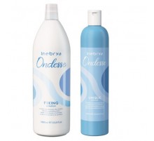 Набор для биозавивки с кератином Inebrya Fixing Solution With Keratin жидкость и фиксатор для волос 150+300 г (разлив)