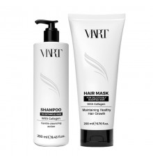 Набор VIART with Collagen шампунь и маска для легкого расчесывания поврежденных волос, 250+200 мл