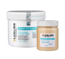 Зволожуюча арганова маска Luxliss Argan Oil Luxury Moisture Repair Therapy Mask Original для відновлення волосся 200 г (розлив)