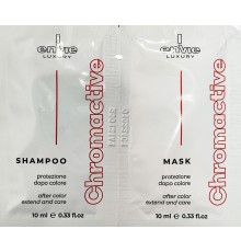 Набор шампунь Envie Chromactive Color Protector и маска для защиты цвета окрашенных волос с экстрактом граната 2х10 мл