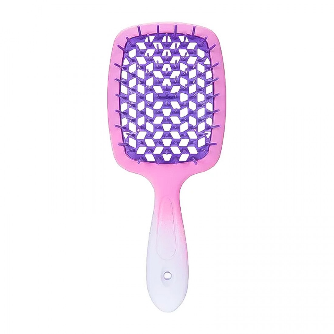 Janeke продувна широка щітка для укладання волосся та сушіння феном Superbrush градієнт біло-фіолетова Janeke продувна широка щітка для укладання волосся та сушіння феном Superbrush градієнт біло-фіолетова