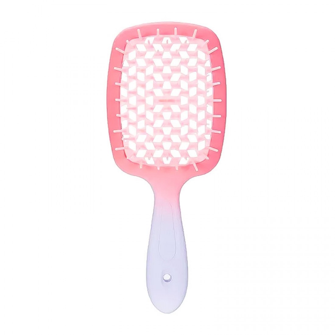 Janeke продувна широка щітка для укладання волосся та сушіння феном Superbrush градієнт біло-рожева Janeke продувна широка щітка для укладання волосся та сушіння феном Superbrush градієнт біло-рожева