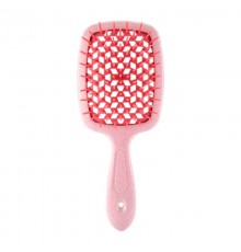 Продувна широка гребінець Janeke для укладання волосся та сушіння феном Superbrush Plus Hollow Comb курна троянда