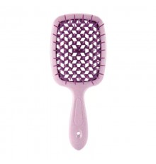 Продувна широка гребінець Janeke для укладання волосся та сушіння феном Superbrush Plus Hollow Comb бузкова