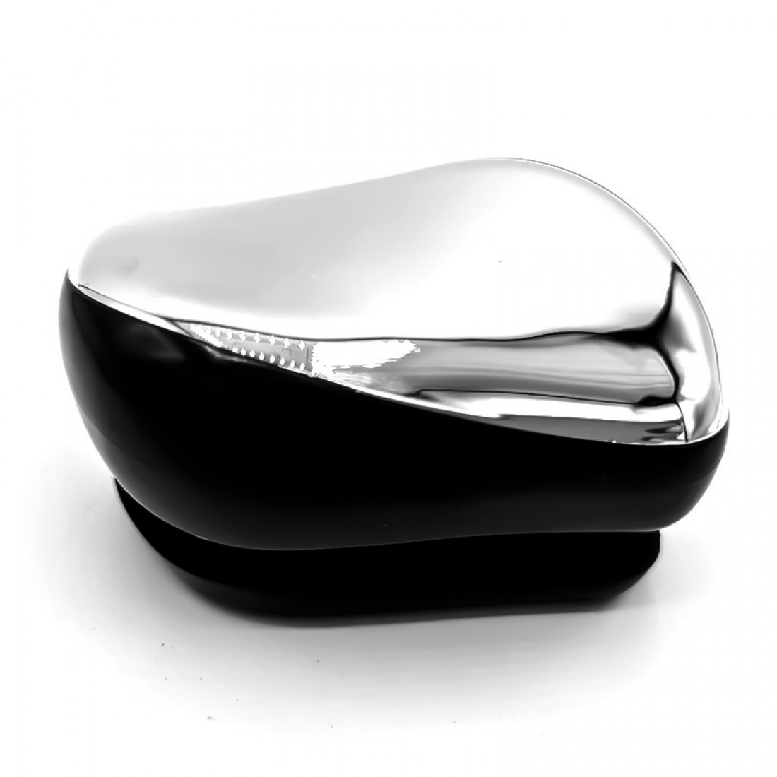Гребінець для волосся Tangle Teezer Compact глянцевий чорно-срібний