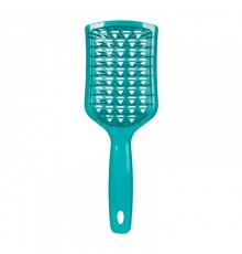 Продувна щітка-браш Janeke Vent Detangling Brush для розплутування та сушіння волосся широка зелена