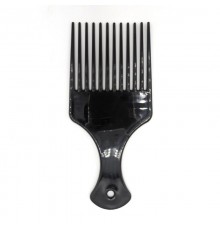 Гребінець Professional Afro Hair Picker пластикова чорна термостійка 168 мм 75539