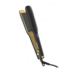 Професійна праска Hair Titanium для волосся з титановими пластинами LCD-екраном для кератину 250С (чорний)